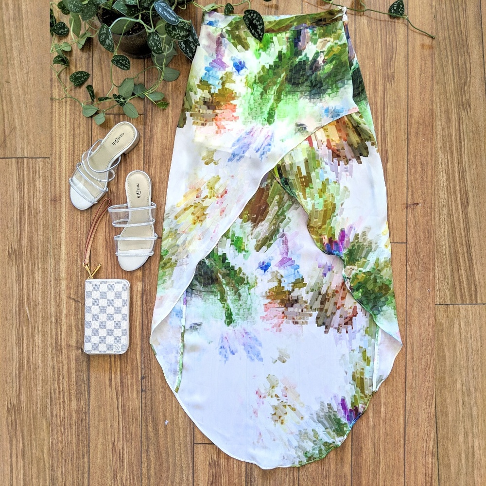🌵TOP SHOP High Low Tulip High Waist Skirt -XS-SM
